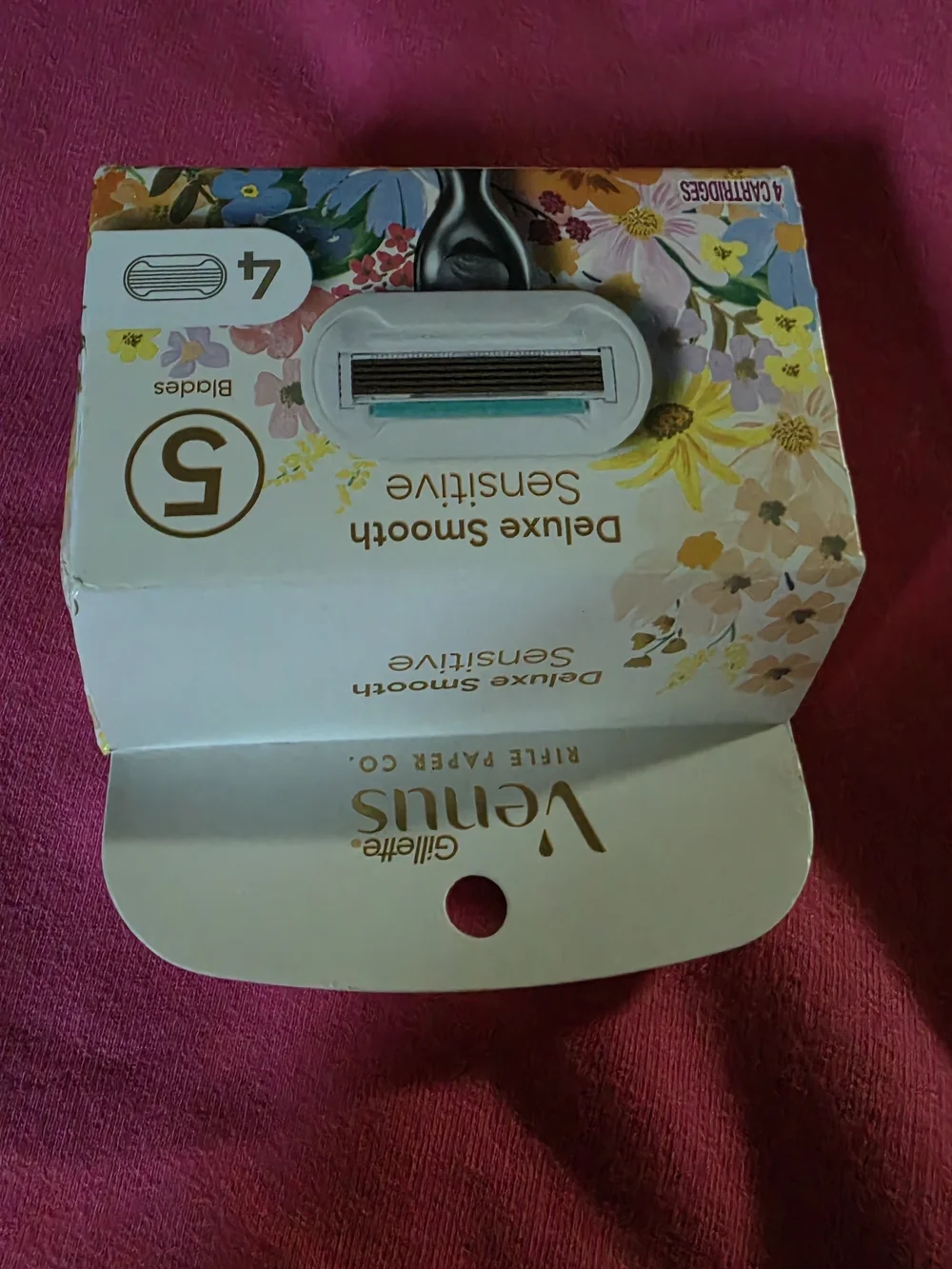 Gillette Venus Deluxe Smooth Sensitive Razor Cartridges - White/Teal